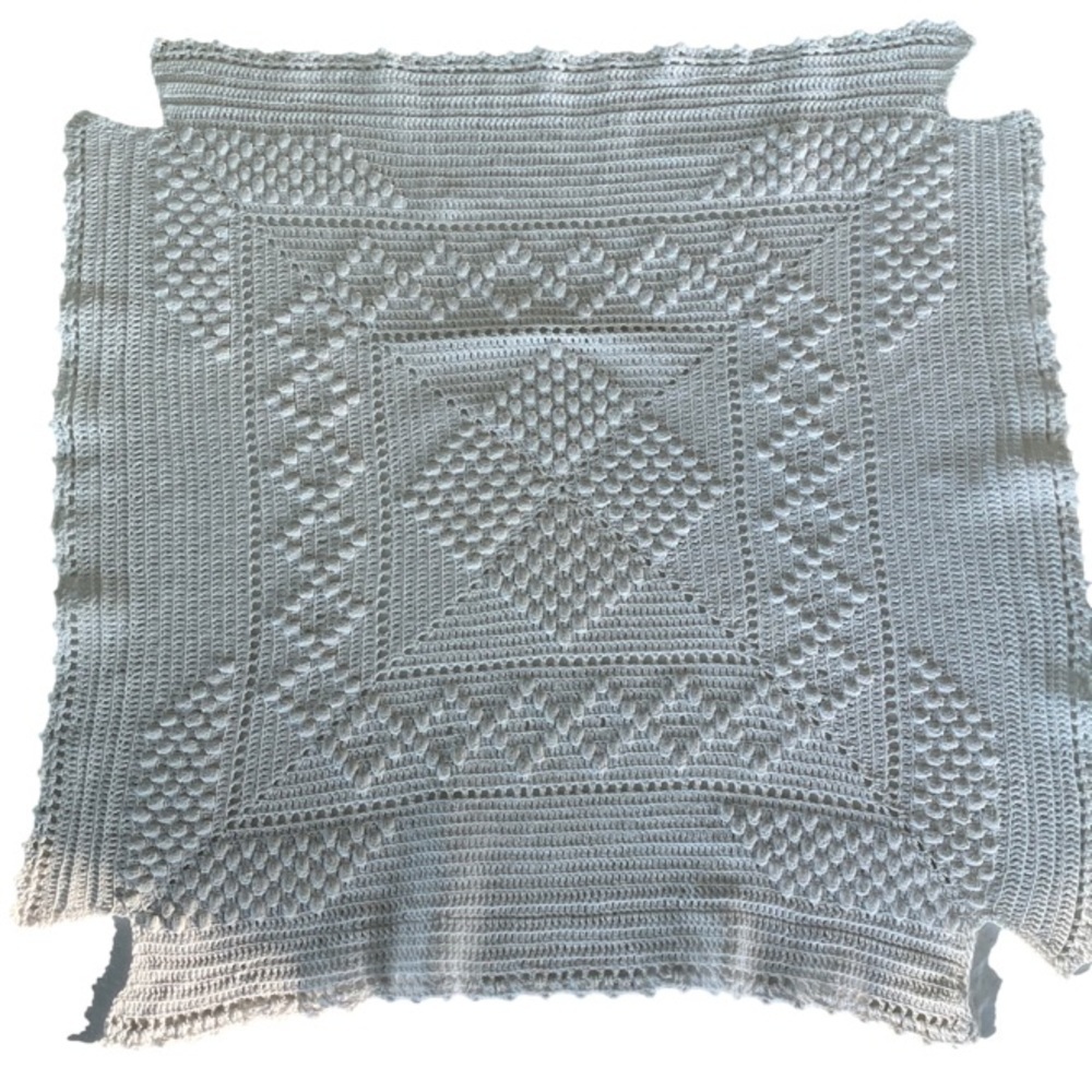 Vintage Handmade Crochet Doily White OS